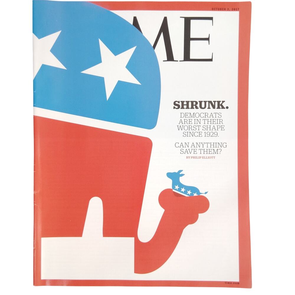 Time Magazine October 2, 2017 Shrunk Democrats Worst Shape Since 1929